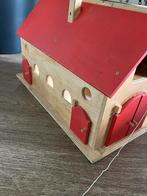Houten Speel Schuur/Stal, Kinderen en Baby's, Speelgoed | Poppenhuizen, Ophalen, Gebruikt, Poppenhuis