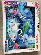 Clementoni puzzel 104 stukjes Elfjes bij nacht, Ophalen, Meer dan 50 stukjes, Zo goed als nieuw, 6 jaar of ouder