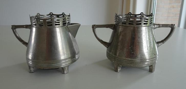 Vintage ''Rio'' Tiel Theeservies van Tin, Antiek en Kunst, Antiek | Tin, Ophalen