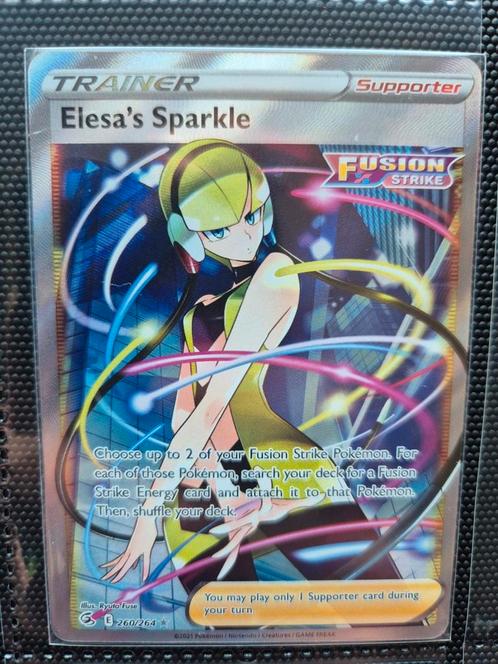 ‼️✅️ Elesa's Sparkle #260 Pokemon Fusion Strike  ✅️ ‼️ , Hobby en Vrije tijd, Verzamelkaartspellen | Pokémon, Nieuw, Losse kaart