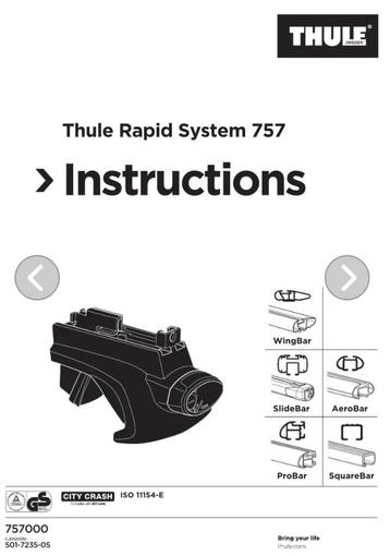 Thule Rapid System 757 voor Ford Mondeo Station beschikbaar voor biedingen