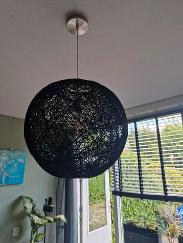 2x zwarte hanglamp draad 40cm