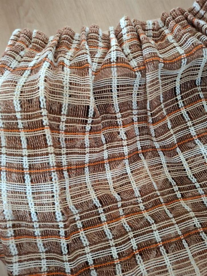 Retro Vitrage Gordijnen 2.47m hoog, 2x 1.75 breed., Huis en Inrichting, Stoffering | Gordijnen en Lamellen, Zo goed als nieuw