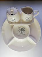 Suiker en Melk setje met hapjesschaal Sweet Home (4-delig), Huis en Inrichting, Keuken | Servies, Ophalen, Overige typen, Zo goed als nieuw