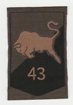 Embleem 43e Gemechaniseerde Brigade (GVT),, Ophalen of Verzenden, Landmacht, Nederland, Embleem of Badge
