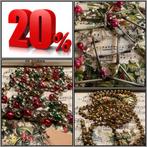 20% korting op alle antiek glazen kerstslinger kralensnoer, Ophalen of Verzenden, Gebruikt