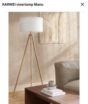 Karwei Manu vloerlamp nieuw!  beschikbaar voor biedingen