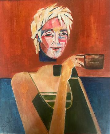 Schilderij Blond 20x30 cm beschikbaar voor biedingen