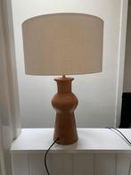 Terracotta tafellamp met linnen kap sissy boy, Huis en Inrichting, Ophalen, Zo goed als nieuw, 50 tot 75 cm