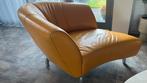 Bank Leolux Pupilla met Chaise Longue Geel, Ophalen, Gebruikt, Design, Leer
