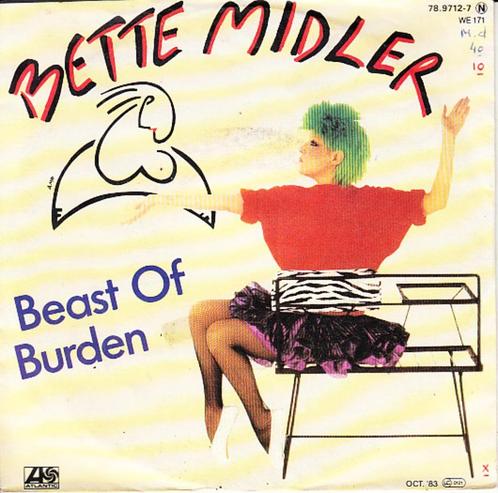 bette midler - beast of burden ( 1983), Cd's en Dvd's, Vinyl Singles, Single, Pop, 7 inch, Ophalen of Verzenden