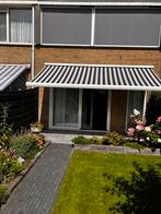 Optima Zonnescherm Knikarmscherm 450 x 250, Tuin en Terras, Zonneschermen, Ophalen, Gebruikt, 450 cm of meer, 150 tot 300 cm