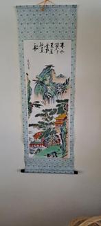 Chinees landschap op doek, Antiek en Kunst, Kunst | Niet-Westerse kunst, Ophalen of Verzenden