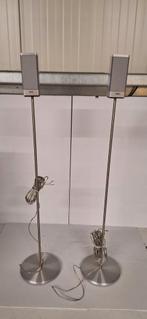 Loewe Satelliet Speakers op Standaard, Service@loewe.de, Kronacher Straße 9, 96317 Kronach, Germany, Minder dan 60 watt, Front, Rear of Stereo speakers