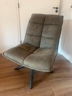Olijf groene draai fauteuils, Huis en Inrichting, Fauteuils, Ophalen, Minder dan 75 cm, Zo goed als nieuw, Stof