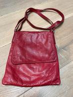 Rood schoudertasje, festival tas merk: Vera Pelle uit Italië, Ophalen of Verzenden, Rood, Schoudertasje
