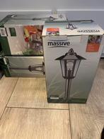 3 Nieuwe Massive Buitenlampen, Tuin en Terras, Buitenverlichting, Minder dan 50 watt, Staande lamp, Nieuw, Ophalen of Verzenden