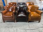 Ralph Lauren style fauteuils compact + GRATIS BEZORGING, Nieuw, Leer, Ophalen of Verzenden, Ralph Lauren