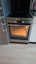 AEG Fornuis Inductie met heteluchtoven z.g.a.n, Ophalen, Grill, 4 kookzones, Zo goed als nieuw