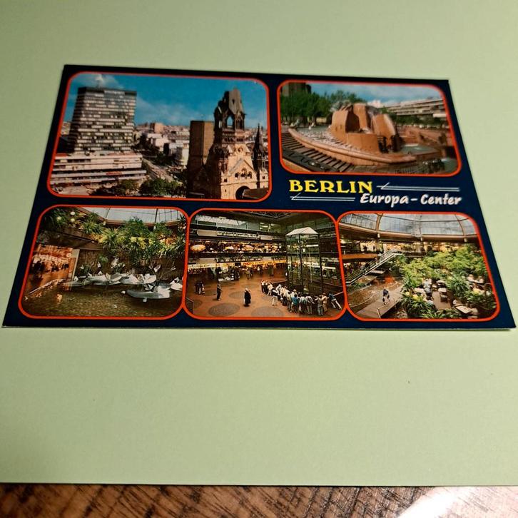 Berlijn Europa-Center Ansichtkaart, Verzamelen, Ansichtkaarten | Themakaarten, Ongelopen, 1980 tot heden, Gebouw, Ophalen of Verzenden
