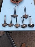 kapstokhaken genummerde oude school haken, Gebruikt, Minder dan 100 cm, Metaal, Ophalen