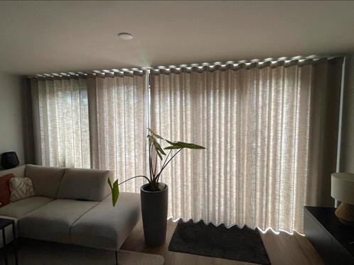 Inbetween beige wavegordijn, Huis en Inrichting, Stoffering | Gordijnen en Lamellen, Zo goed als nieuw, 200 cm of meer, 200 cm of meer