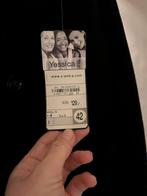 Zwarte wollen lange jas, Ophalen of Verzenden, Zo goed als nieuw, Maat 42/44 (L), Zwart