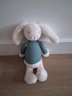 Knuffel konijn Sostrene Grene schattig blauw shirt L782, Ophalen of Verzenden, Zo goed als nieuw, Konijn