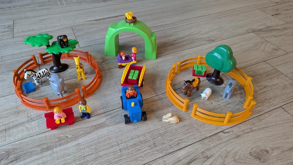 Playmobil 1.2.3 Grote Dierentuin - Compleet!, Ophalen of Verzenden, Zo goed als nieuw, Complete set