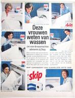 18 vintage advertenties reclames Skip wasmiddel 1963-69, Ophalen, Gebruikt, Overige typen