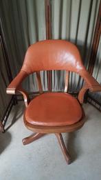 Vintage eikenhouten bureaustoel, Ophalen