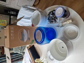 Aqualine waterfilter systeem 5 liter blauw glas beschikbaar voor biedingen