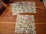 4 vierkante placemats Ikea bloemen roos, Ophalen, Zo goed als nieuw