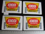 4x sticker kencica meststoffen maastricht logo, Verzamelen, Stickers, Verzenden, Zo goed als nieuw, Bedrijf of Vereniging