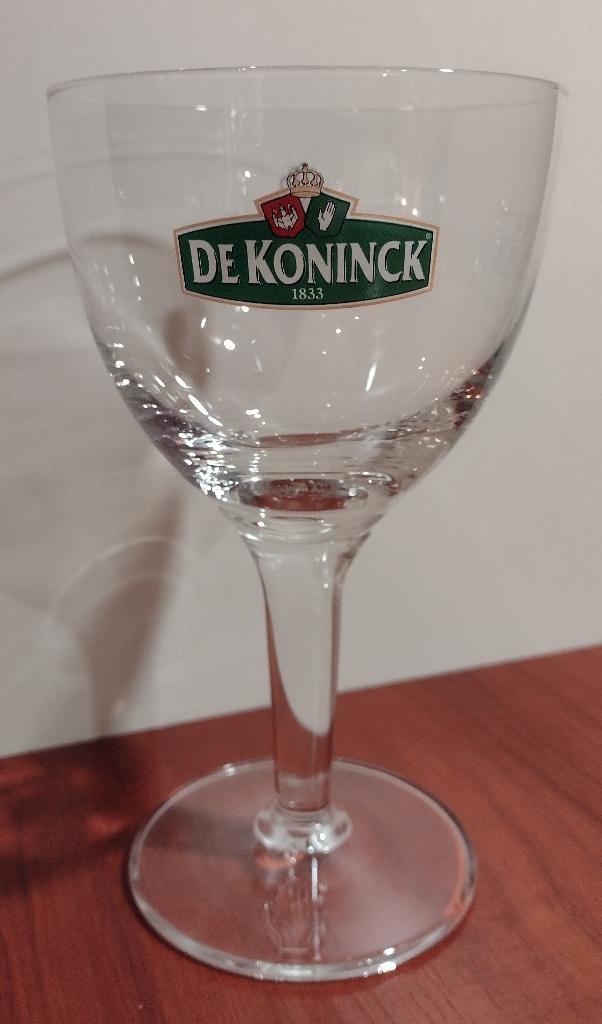 De Koninck Bier Glas 25cl M11 Hand Logo. (Bolleke) (C3), Verzamelen, Biermerken, Zo goed als nieuw, Glas of Glazen, De Koninck