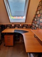 bureau, dossierkast en boekenkast, Huis en Inrichting, Kasten | Roldeurkasten en Archiefkasten, Ophalen, Gebruikt, 25 tot 50 cm