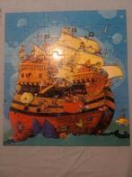 Djeco puzzel kind piratenschip compleet als nieuw 54 stukjes, Ophalen, Meer dan 50 stukjes, Zo goed als nieuw, 4 tot 6 jaar