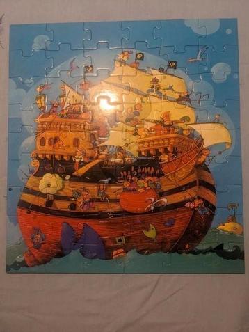 Djeco puzzel kind piratenschip compleet als nieuw 54 stukjes beschikbaar voor biedingen