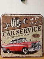 Car service auto repair XL reclamebord van metaal wandbord