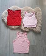3 x top's rood en roze maat S, Verzenden