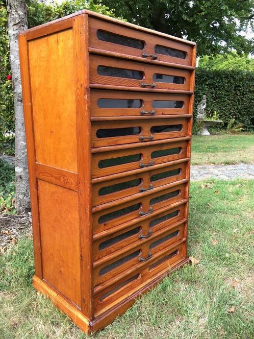 Oude garenkast / fourniturenkast, Huis en Inrichting, Kasten | Ladekasten, Gebruikt, Minder dan 100 cm, 50 tot 100 cm, 25 tot 50 cm