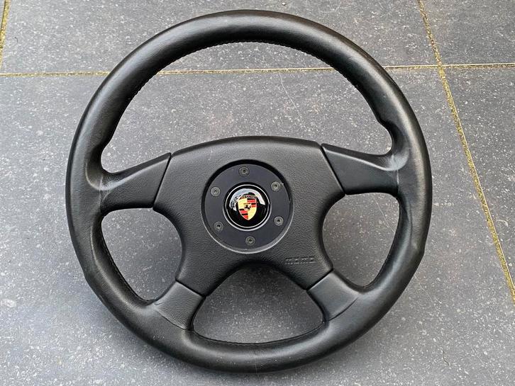 Momo Typ M36 lederen stuurwiel Porsche, Auto-onderdelen, Besturing, Porsche, Gebruikt, Ophalen of Verzenden