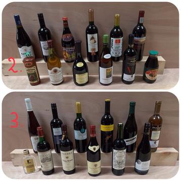 096. Flessen Wijn 2 x 11 stuks /Jager wijn / wijnfles hoeder beschikbaar voor biedingen