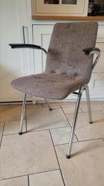 Vintage Gispen buisstoel jaren zestig met bakelieten armleun, Huis en Inrichting, Gispen buisstoel, Gebruikt, Ophalen, Metaal