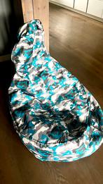 Zitzak army print grijs/blauw, Ophalen, Zo goed als nieuw, Blauw