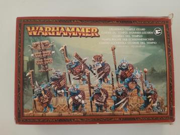 Warhammer 7 st lizardmen temple guard beschikbaar voor biedingen
