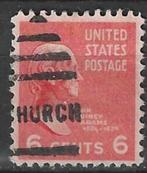 USA 1938 - Yvert 376 - John Quincy Adams (ST), Postzegels en Munten, Verzenden, Gestempeld, Noord-Amerika
