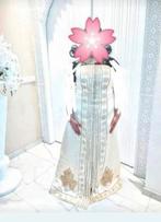 Nieuwe champagnekleurige feest-/trouwjurk L/XL/XXL, Galajurk, Wit, Maat 46/48 (XL) of groter, Nieuw