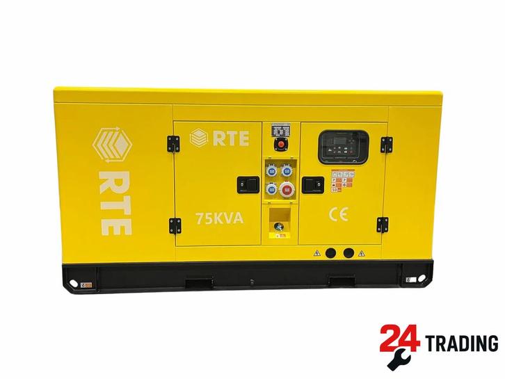 RTE 75 kVA Noodstroomaggregaat – Type 7747 – Bouwjaar 2025, Doe-het-zelf en Verbouw, Aggregaten, Nieuw, Dieselolie, 30 kVA of meer