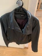 Kort leren jasje, Kleding | Dames, Jasjes, Kostuums en Pakken, Promiss, Zwart, Maat 42/44 (L), Ophalen of Verzenden